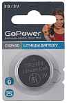 Батарейка CR2450 BL1 1 шт. GoPower Lithium 3V 