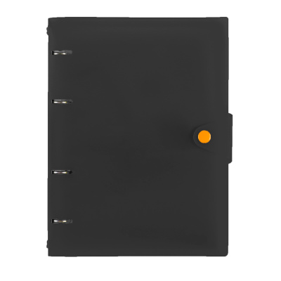 Тетрадь 80 л. А5 на кольцах К-Э Favorite Black на кнопке ТКПФ805635