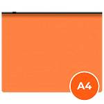 Папка-конверт А4+ на молнии Бюрократ Double Neon DNEBPM4AORBL оранжевый 1126071/1481822