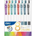 Набор гел ручек 8 цв. Deli Delight EG120-8C 