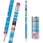 Карандаш ч/гр. deVENTE c ластик. NicoNico :-) 5032310 голубой корп.