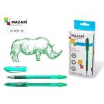 Ручка шариковая 0,7 TORINO игольч., масл. основа, грип М-5701-73 зеленая