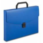 Портфель Бюрократ ВРР01BLUE 1 отд А4 0,7 пластик синий 816261