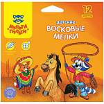 Карандаши восковые 12 цв. Мульти-Пульти Енот в Мексике толст. ВС_10447