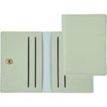 Визитница на 4 отд. deVENTE 1020426 на кнопке 8х11см мятная