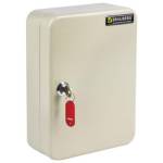 Ключница Шкафчик на 48 ключей с замком и брелоками 290338 серый