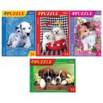 Пазлы 24 эл. А5 Мягкие и пушистые 4 дизайна 24П35
