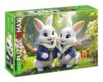 Пазлы 15 эл  MAXI Хатбер Зайки на полянке 15ПЗ4_32569
