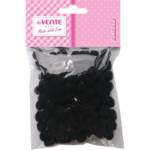 Набор помпонов 120 шт. deVENTE 8000007 8 мм черный