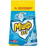Стир. порошок 4 кг. Миф 3в1 Морозная свежесть автомат  