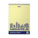 Блокнот А4 80 л. (спираль) EK Megapolis Yellow Concept 49807