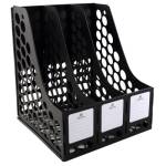 Лоток вертикальный 3 отд. Attomex черный 3040410