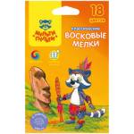 Карандаши восковые 18 цв. Мульти-Пульти Енот на острове Пасхи 10471
