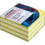 Стикеры 50*50 мм  250 л. "deVENTE"  2 цвета зеленый неон и пастель 2010337