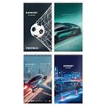 Блокнот А7 40 л. (спираль) Schoolformat МИКС ДЛЯ МАЛЬЧИКОВ БЛГ7-МИМ