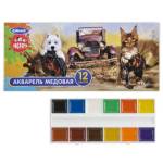 Краски акв. 12 цв. б/к к/к Cullinan Зверята FA-012-Z к/к