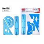 Набор чертежный малый Mazari гибкий М-5573