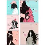 Тетрадь 24 л. (клетка) П-П Модные девушки 24-2299