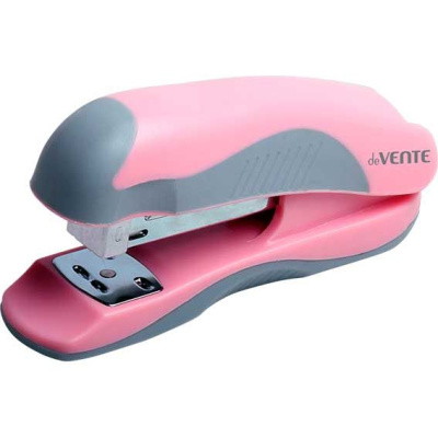 Степлер №24/6 26/6 deVENTE 4142524 20 л. Pastel розовый