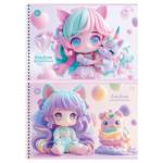 Альбом д\рис. 24 л. (спираль) БиДжи Little girl мел.карт. АР4гр24 08627