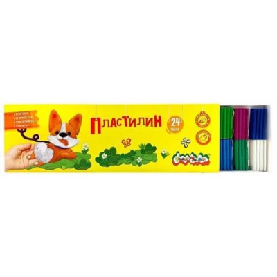 Пластилин 24 цв. Каляка-Маляка 360г ПКМ24-К