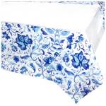 Скатерть Синие узоры 130*180см 1502-6619