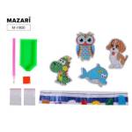 Мозайка алмазная 7,5х7,5см на магните 4 шт М-11920