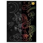 Гравюра А4 мультицветн. Единорог GA4_49930