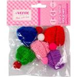 Декоративные украшения deVENTE 8130201 Шапочка с помпонами 5 шт