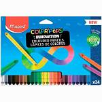 Карандаши цв. 24 цв. Maped ColorPeps Infinity КОРПУС ИЗ ГРИФЕЛЯ 861601