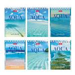Блокнот А7 60 л. (спираль) Хатбер AQUA 60Б7В1гр 