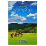 Календарь настенный перекидной 30х45 спираль Дух свободы_Год Лошади 12Кнп3гр_19557 2026