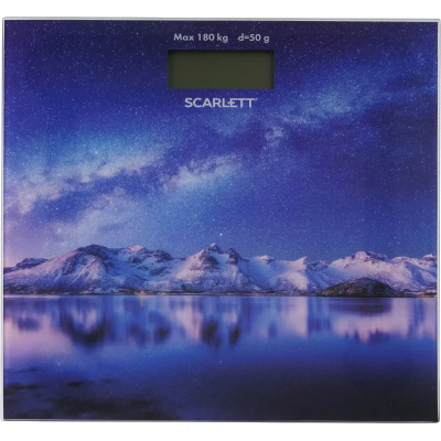 Весы напольные Scarlett SC-BS33E022 электрон. стекло 180 кг. 