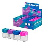 Точилка ErichKrause Wave Duo Vivid 2-отв. с контейнером ассорти 60046 РОССИЯ