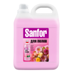 Средство д/ полов Sanfor 5 л. Цветочный фреш ультраблеск 17524