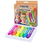 Аквагрим для лица и тела 6 неоновых цветов FUNSTER 192573