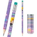 Карандаш ч/гр. deVENTE c ластик. NicoNico :-) 5032309 сиренев корп.