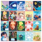 Тетрадь 18 л. (клетка) БиДжи Super MIX-20 Т5ск18 64144