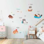 Наклейка интерьерная deVENTE 8002285 Котики 60*90см