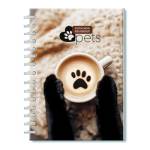 Блокнот-бизнес А6 100 л. (спираль) Кошачьи лапки С0592-132