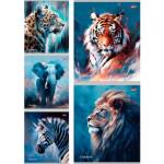 Тетрадь 48 л. (клетка) П-П Портрет зверя-1 48-5711