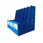 Лоток вертикальный 6 отд. синий