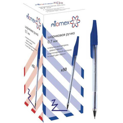 Ручка шариковая Attomex 5073310 0,7 метал. наконечник синяя