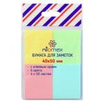 Стикеры 50х40 мм 50л Attomex 4 пастельных цвета 2010201