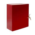 Короб архивный 150 мм. Lamark бумвинил красный AB0115-RED
