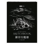 Скетчбук А5 20 л. черная бумага 120 гр Black line.House SkF520_38361 на гребне